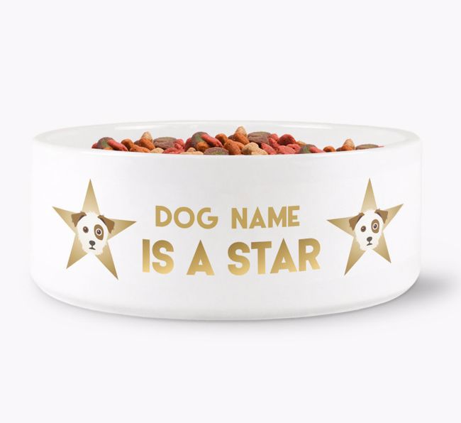 'Dog is a Star' - Personalised Dog Bowl for your {breedFullName}